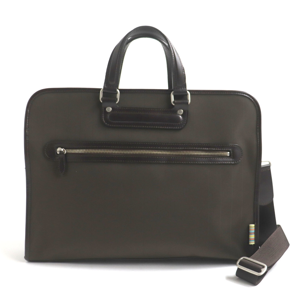 Other Paul Smith PSG550 Stripe 2WAY Leather Nylon Briefcase Leather Business Bag